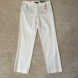 Talbots White Hampshire Ankle Straight Leg Ankle Length. Brand New With Tags
